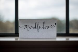 Sign in window reading "mindfulness"