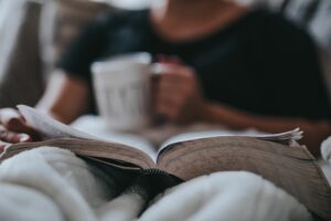 stress dbt skills coffee book blanket