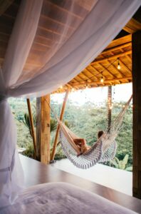 summertime depression dbt laying in hammock