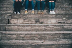 feet on steps